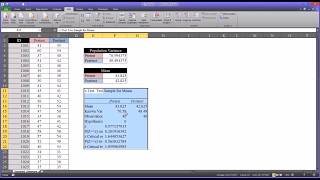 The quotz Test Two Sample for Meansquot Analysis in Excel [upl. by Leafar351]