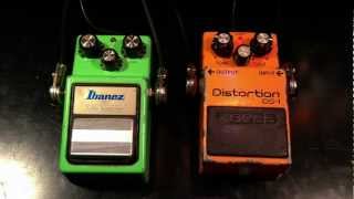 Vintage Ibanez TS9 vs Vintage Boss DS1 [upl. by Genesia]