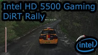 Intel HD 5500  DiRT Rally  i35010U i55200U i75500U [upl. by Aisinut144]