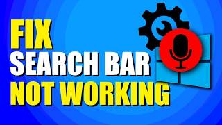 How To Fix Windows Search Bar Not Working StepbyStep Solution [upl. by Yacov]