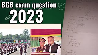 বিজিবি লিখিত পরীক্ষা প্রশ্ন ও উত্তর ২০২৩  BGB exam question 2023 [upl. by Ocirred]