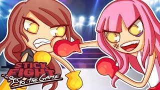 Stick Fight  SHE PUNCHED ME IN THE FACE Funny Moments [upl. by Tessy]