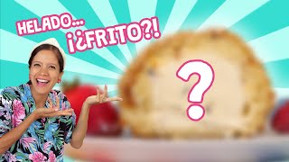 CÓMO HACER HELADO FRITO RECETA FÁCIL  La Cooquette [upl. by Anirehtak]