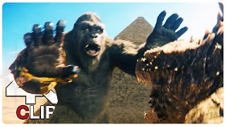 Godzilla Vs Kong  Egypt Fight Scene  GODZILLA X KONG THE NEW EMPIRE NEW 2024 Movie CLIP 4K [upl. by Olsen225]