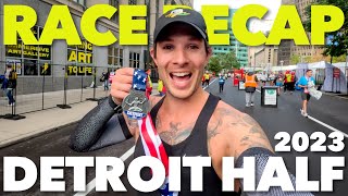 Race Recap  Detroit Half Marathon 2023 [upl. by Nunnery698]