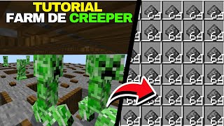 A MELHOR FARM de CREEPERPÓLVORA do MINECRAFT BEDROCK 120MCPE e CONSOLES [upl. by Iroc594]