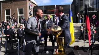 Spurs Championship Trophy Tour Patty Mills and Aron Baynes in Australia [upl. by Ress211]