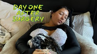 VLOG Post op day one after Lipo [upl. by Anwahsal]