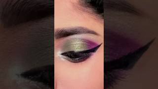 Purple glitter eyeshadow tutorial  Purple glitter eyeshadow tutorial  eye makeup tutorial purple [upl. by Arnaldo525]