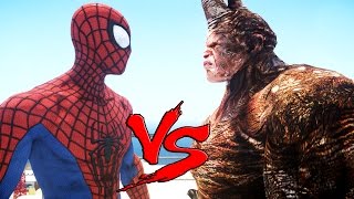 SPIDERMAN VS RHINO  EPIC BATTLE [upl. by Tik]