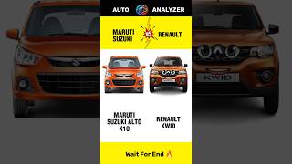 Maruti Suzuki Alto K10 😍 Vs Renault KWID 🤩  Full Comparison amp Review 🤯  shorts [upl. by Balling]