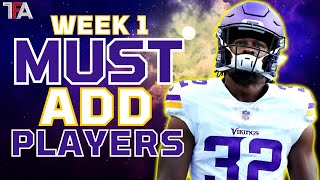 Add These Week 1 Waiver Wire Players To Your Fantasy Football Team Now [upl. by Merdith90]