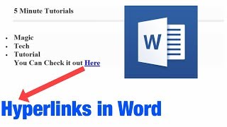 How to Create a Hyperlink in Microsoft Word [upl. by Morris510]