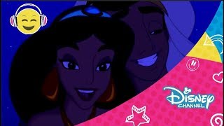 Sing along Un mundo ideal de Aladdin  Disney Channel España Oficial [upl. by Thorn522]