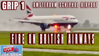 LIVE British Airways Make Emergency Landing at Amsterdam Schiphol Airport After Smoke Into Cockpit [upl. by Nikaniki413]