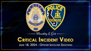 Critical Incident Video from OfficerInvolved Shooting of June 18 2024 [upl. by Chicky]