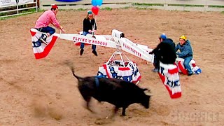 The Bullfight Swing Scene  Jackass Number Two  CLIP [upl. by Sonaj]