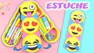 Estuche EMOJIS Desplegable  Lapicera Regreso a Clases  Cartuchera  Manualidades aPasos [upl. by Rogers342]