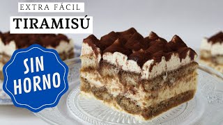 TIRAMISU  TARTA FÁCIL  Receta paso a paso [upl. by Frasch55]