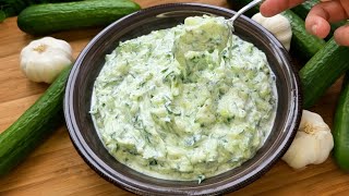 Tzatziki Salat so wird es richtig lecker  Klassiker der griechischen Küche [upl. by Ailito]