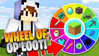 Minecraft But i Have Wheel Of OP LOOT [upl. by Lanie]