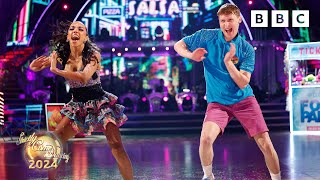 Jamie Borthwick amp Michelle Tsiakkas Salsa to Danza Kuduro by Don Omar amp Lucenzo ✨ BBC Strictly 2024 [upl. by Kristina]