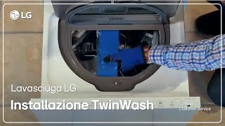 LG Signature  Installazione Lavasciuga Smart TWINWash™ LSWD100 [upl. by Thurlough]