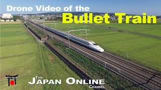 Japanese Bullet Train Shinkansen A Drones View [upl. by Maison957]