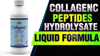 CollagenC  Collagen Peptides Hydrolysate Liquid Formula of 500mg with Vitamin C  Daily Supplement [upl. by Adolf571]