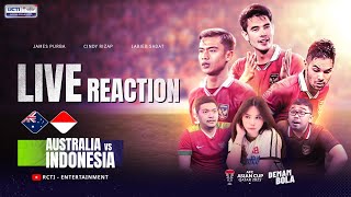 LIVE REACTION  AUSTRALIA VS INDONESIA  AFC ASIAN CUP 2023  DEMAM BOLA [upl. by Asilenna]