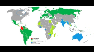 Países sin visa para COLOMBIANOS [upl. by Venice]