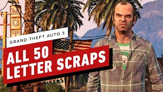 GTA 5  All 50 Letter Scrap Locations [upl. by Shue183]