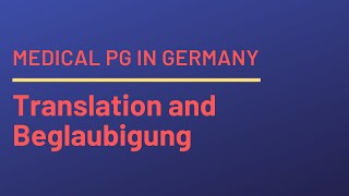 Translation and Beglaubigung in Germany [upl. by Mani142]