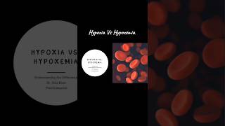 Hypoxia Vs Hypoxemia medical ytshorts trending viralshorts viralvideo fyp explore medicine [upl. by Yeniar]