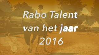 voorstellen RABOTALENTEN 2016  PaardenpraatTV [upl. by Nelad]