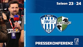 Pressekonferenz TBV Lemgo Lippe  TSV HannoverBurgdorf 180424 [upl. by Erodroeht]