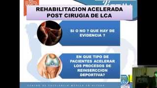 Rehabilitación postoperatoria en plastía de ligamento cruzado anterior [upl. by Ynaoj22]