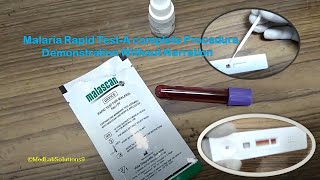 Malaria Rapid Test for Detection of Plasmodium vivex and Plasmodium falciparum Demonstration [upl. by Maroney]