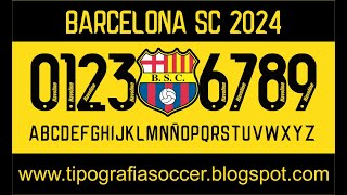 Tipografía Barcelona SC 2024 FREE DOWNLOAD [upl. by Osithe201]