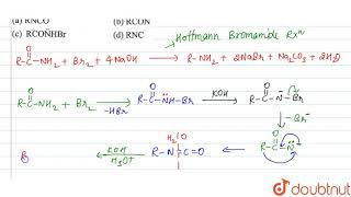 Among the following which one does not act as an intermediate in hofmann rearrangement [upl. by Alcina725]