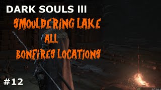 DARK SOULS 3 SMOULDERING LAKE ALL BONFIRES LOCATIONS [upl. by Accemahs]