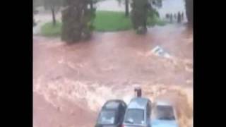 Amazing Toowoomba flash flooding video [upl. by Aicirtam]