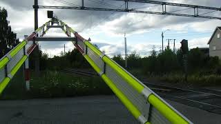 Nykirke Planovergang 2  1962024  Nykirke Railroad crossing 2 Cam 1 [upl. by Alleuol]