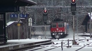 Durchfahrt Interregio mit SBB CFF FFS Re 44 1080 [upl. by Noskcire]