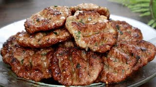 طبخ أسهل وأسرع وصفة كفته كباب بدون فرن مع الصوصات kofta kebab has never been so easy and delicious [upl. by Onailil]