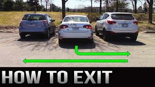 How to Exit a Parking Spot  90 Degrees and Parallel [upl. by Ettenrahc]