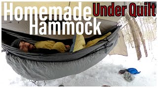 Homemade Underquilt amp Winter Hammock Setup [upl. by Nwahsit228]