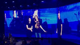 Disturbed invites fan Becky Brideau to sing on stage at Mohegan Sun [upl. by Hafler]