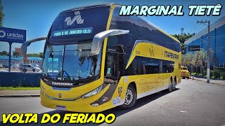 MOVIMENTAÇÃO na RODOVIÁRIA do TIETÊ e MARGINAL  ÔNIBUS EXTRAS E DIFERENCIADOS  VOLTA DO FERIADO [upl. by Flynn]