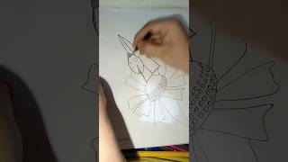 little ladybug🐞 with flower amp butterfly Part 01 song drawing pencildrawing [upl. by Eyahsal]